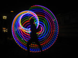 Best light up hula hoop for children and adults! Hula hoop for exercise or for fun with Quantum HQ's LED Hula Hoop.